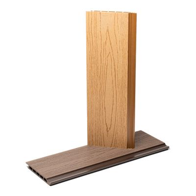 Фасадная доска WoodVex цвет Венге 150х20 мм Фактура Текстура дерева и Рифление