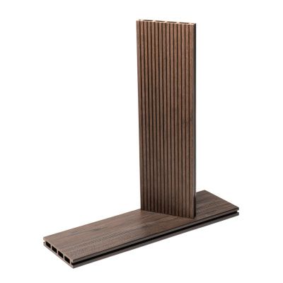 Террасная доска WoodVex  Select цвет Тёмно-коричневый 146х22 мм Фактура Текстура дерева и Рифление